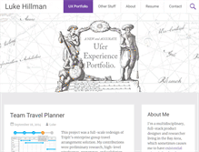 Tablet Screenshot of lukehillman.net